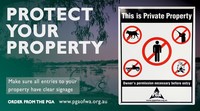 RURAL SIGNAGE to Protect YOUR Property